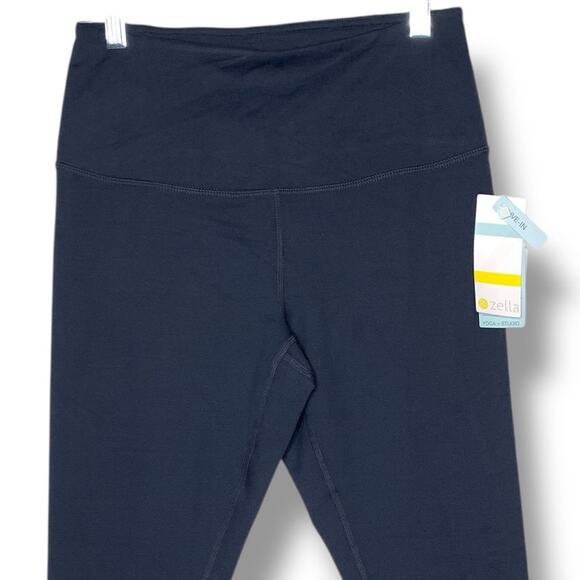 NEW ZELLA High Waist Legging Size Medium Navy Blue Sapphire - Picture 3 of 11
